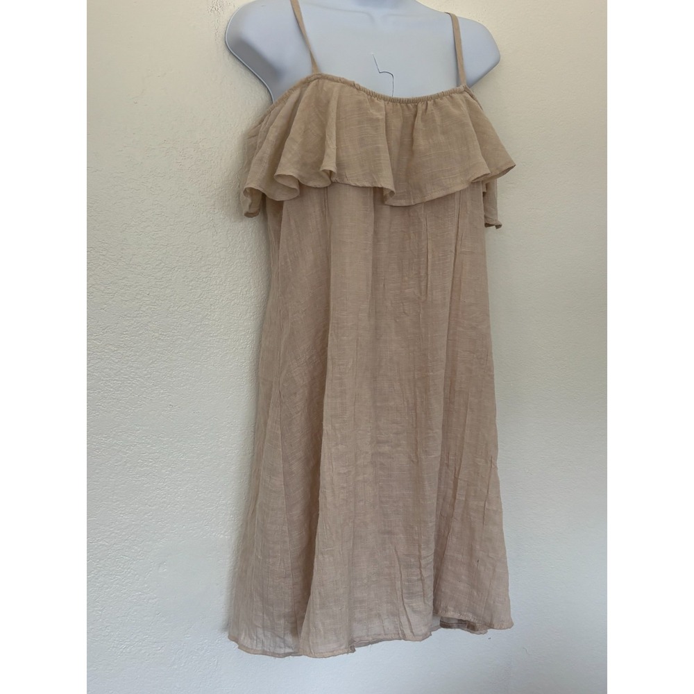 Jody California Ruffle Dress Medium Crinkle Gauze Cottage Boho Romantic Fairy - Picture 2 of 15